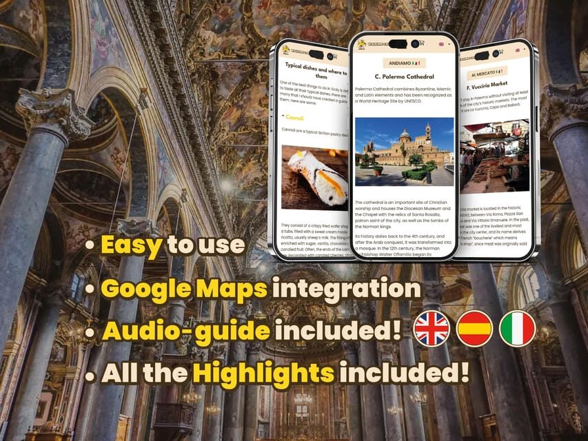 Palermo: Digital guide made with a Local for your tour - Palermo’s main monuments: the best kind of “choose your own time”