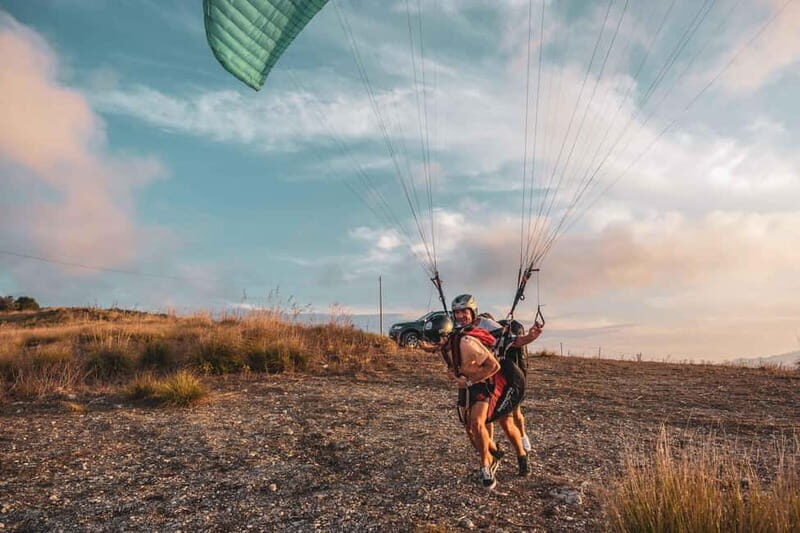 Palermo: paragliding flight with instructor foto and video - The takeoff moment: what to do when your brain says no
