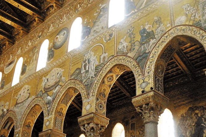 Private Monreale, Cefalù & Castelbuono Tour, from Palermo area - Monreale Cathedral (Cattedrale di Monreale): the view and the mosaics